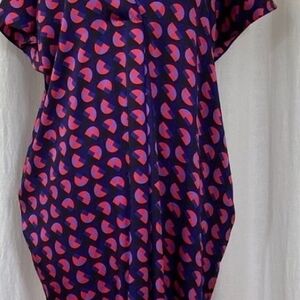 ZARA Kaftan Maxi Geometric Patterned Dress